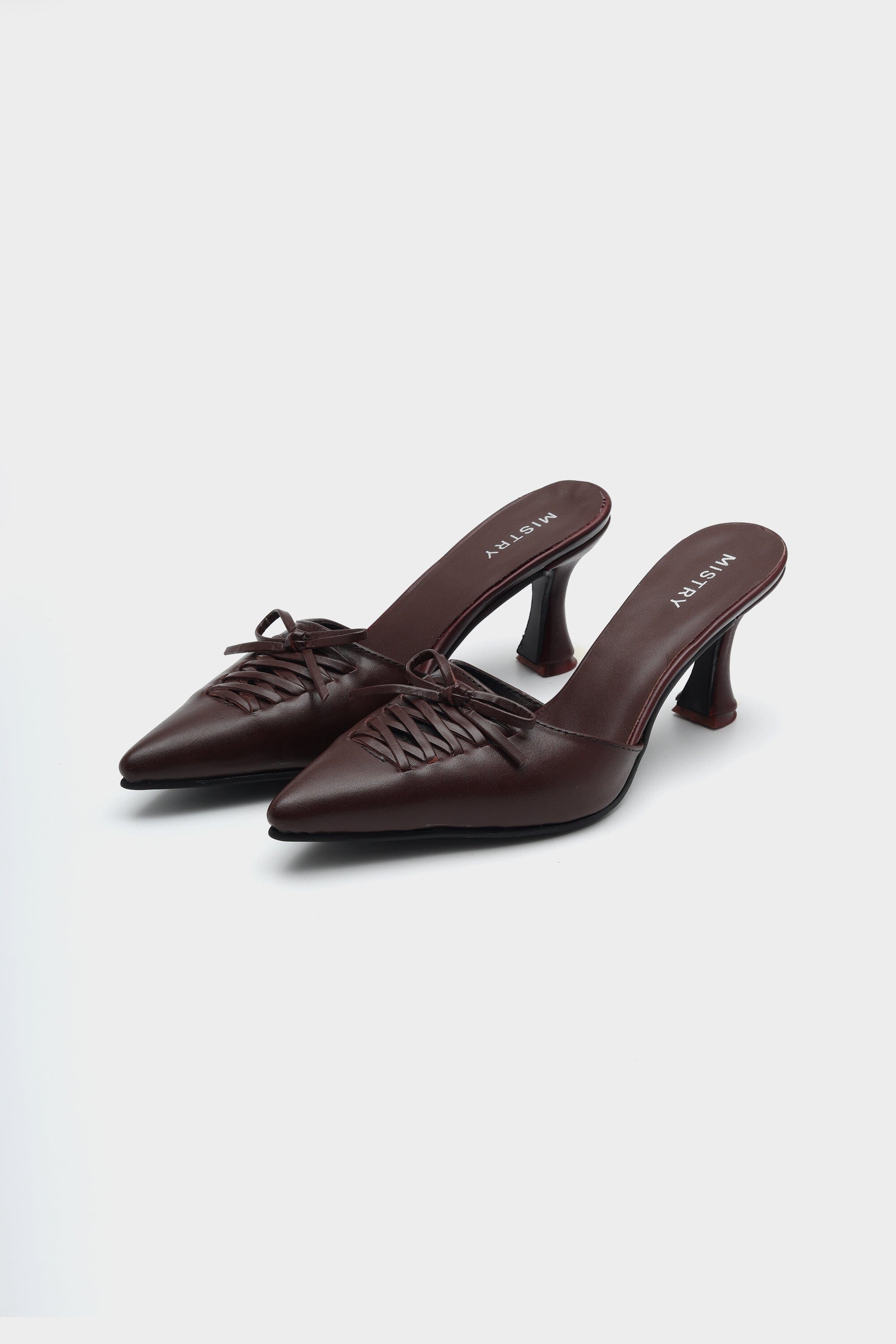Tapered Heels in Mahogany