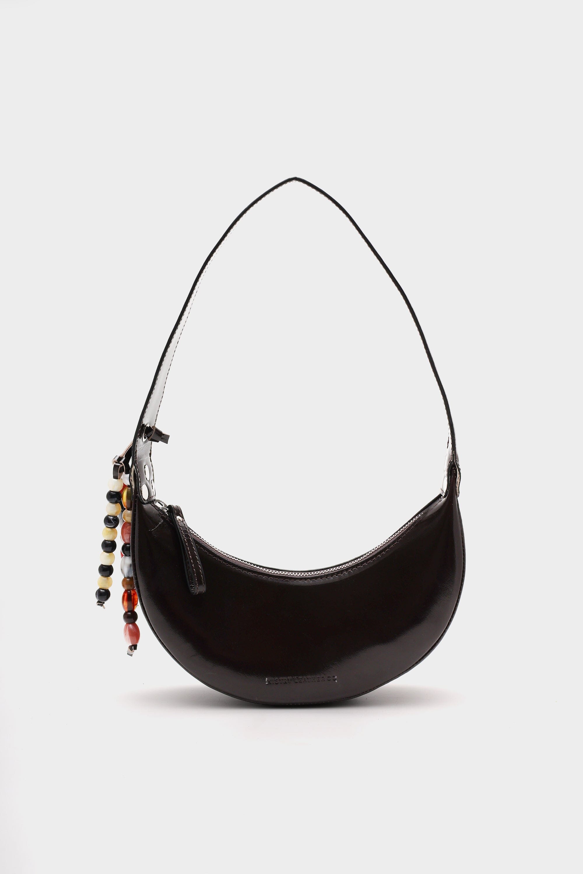 Selena in Brown Patent Leather with Embellishments