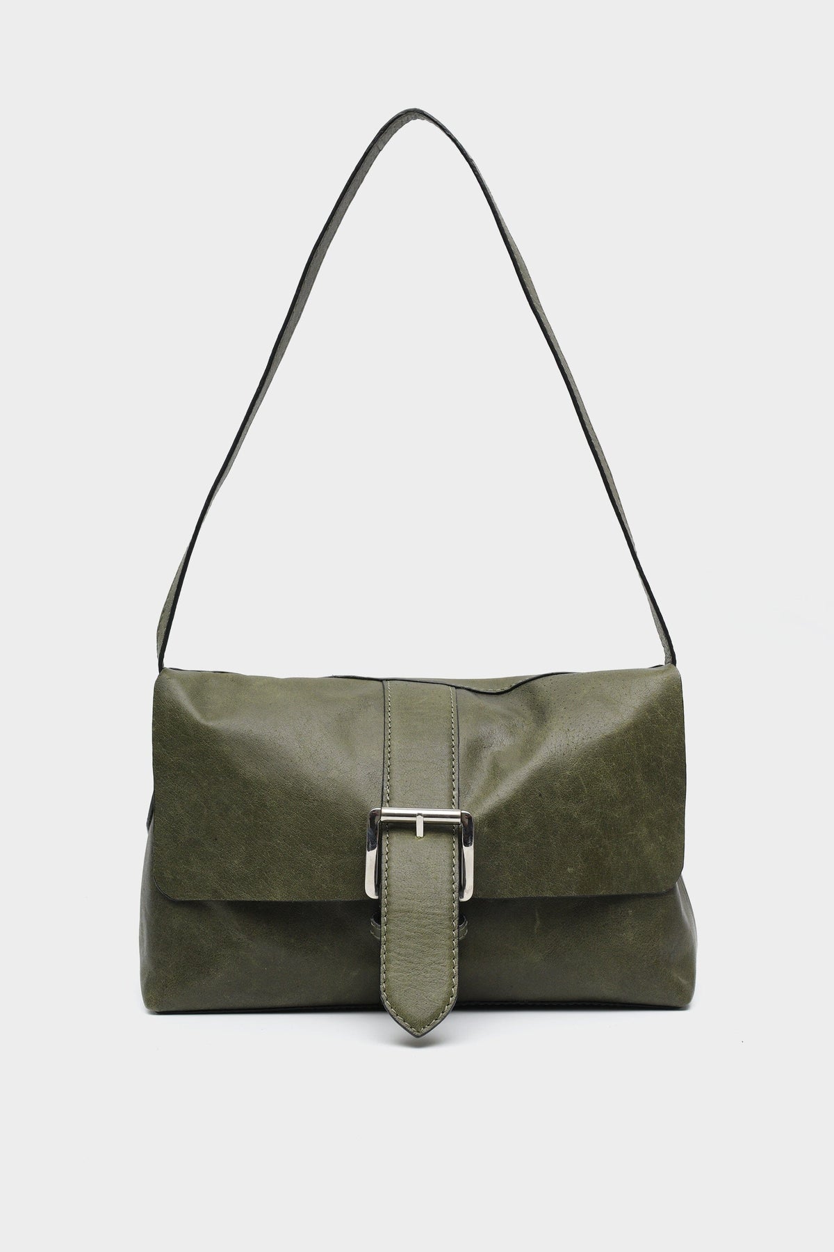 Marlow Flap Bag in Olive Green