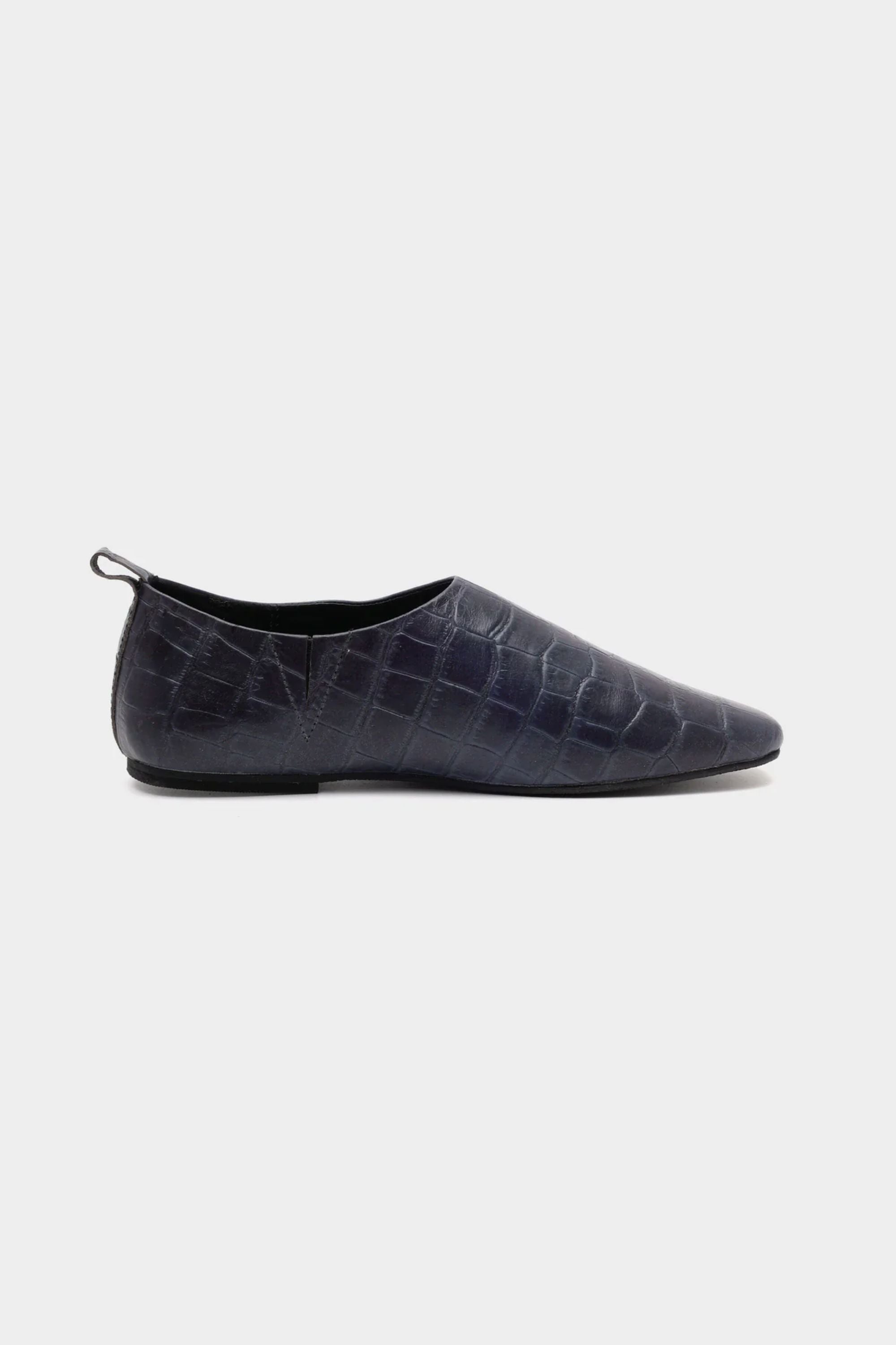 Croc Embossed City Loafer In Ink Blue