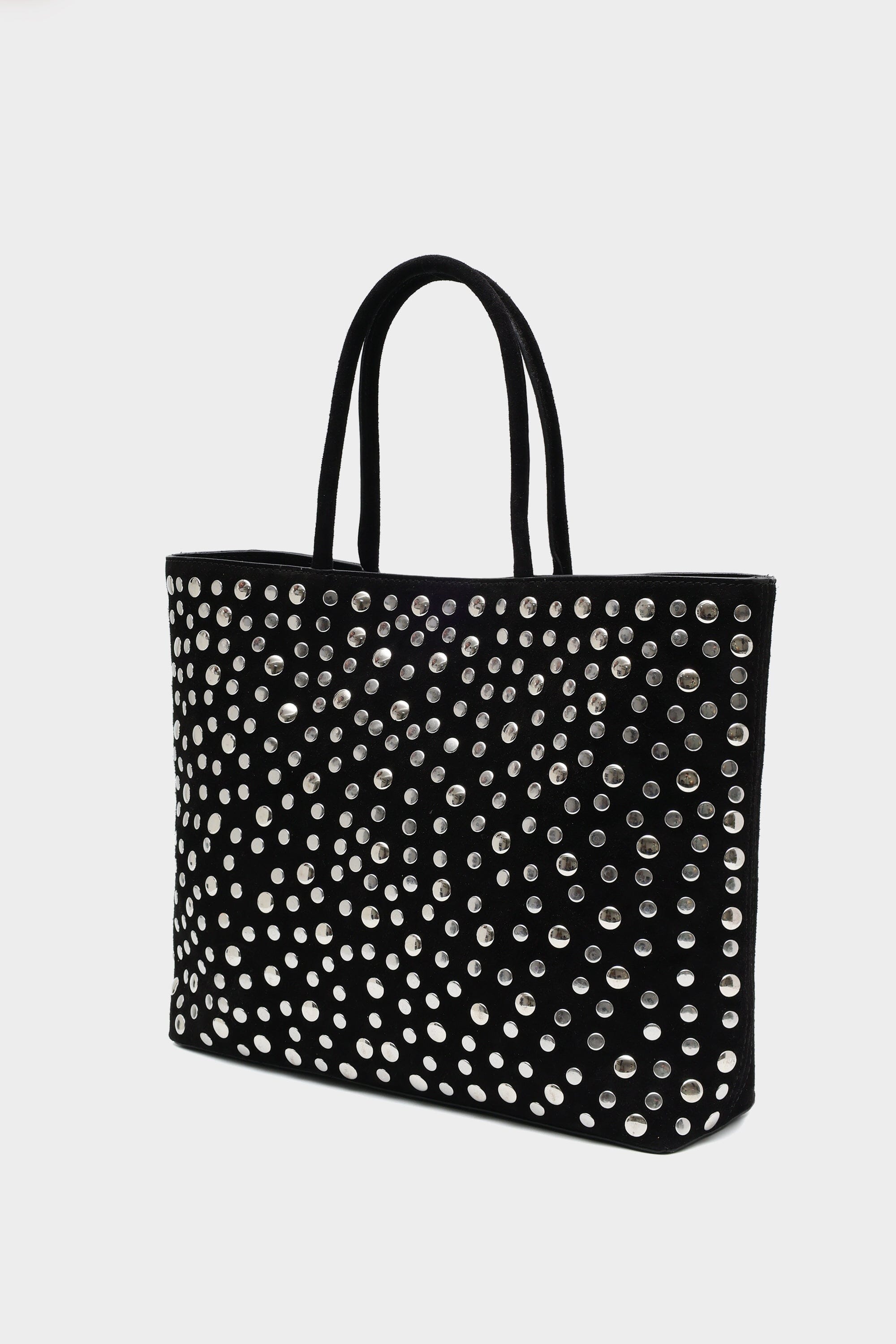 Icon Basic Tote in Black Suede