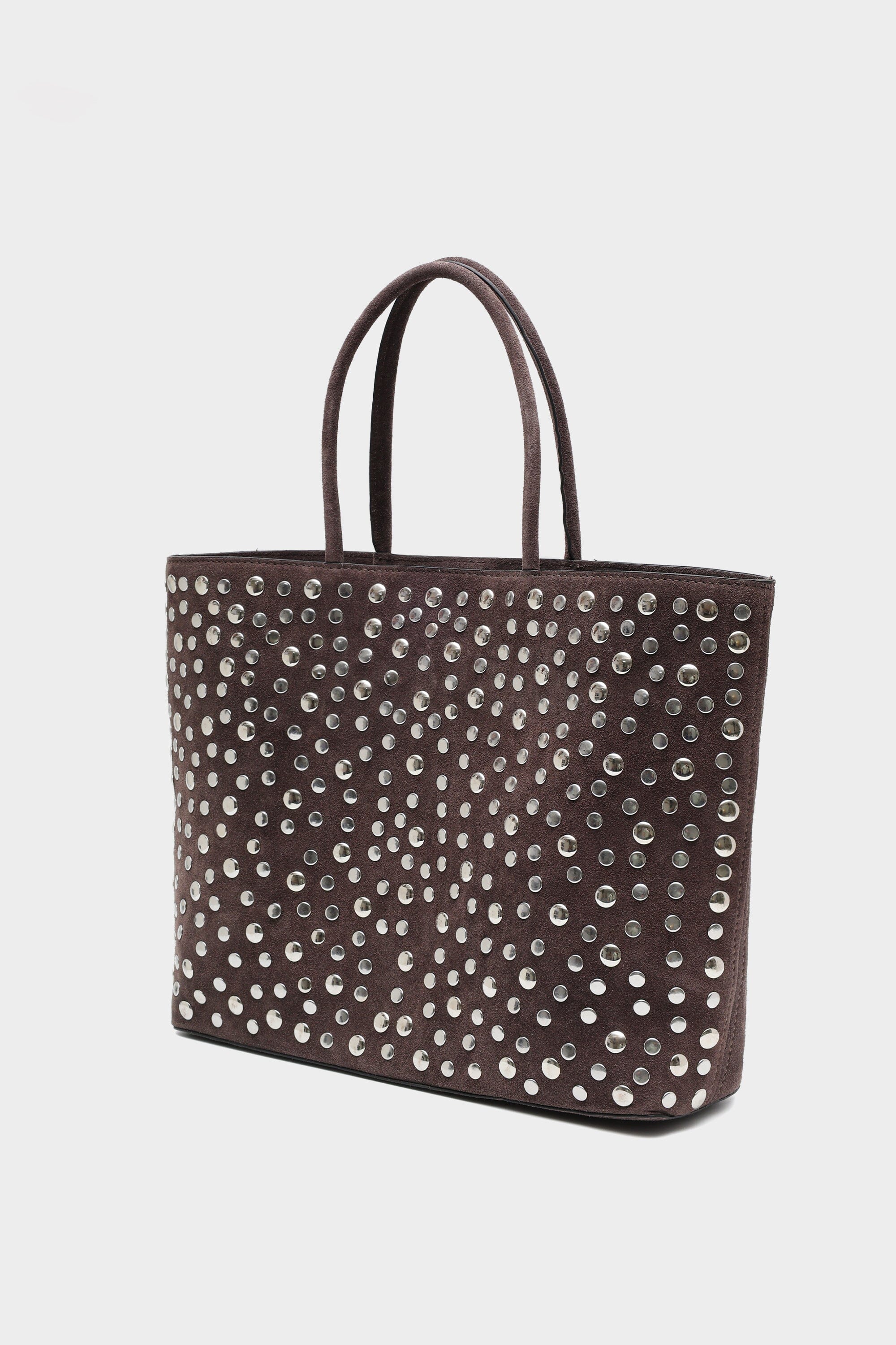 Icon Basic Tote in Brown Suede