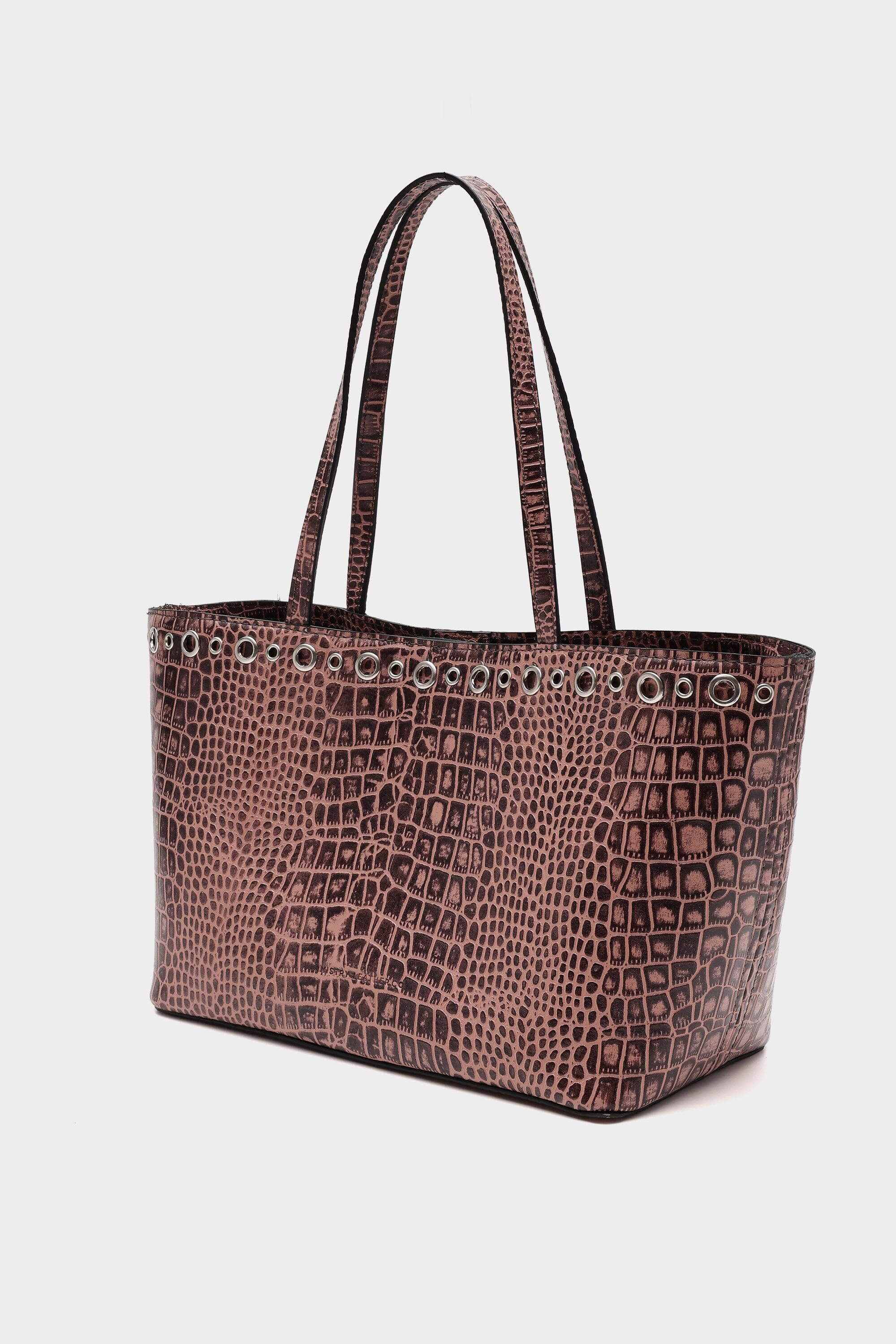 Basic Tote Mini in Kaia with Eyelet Details