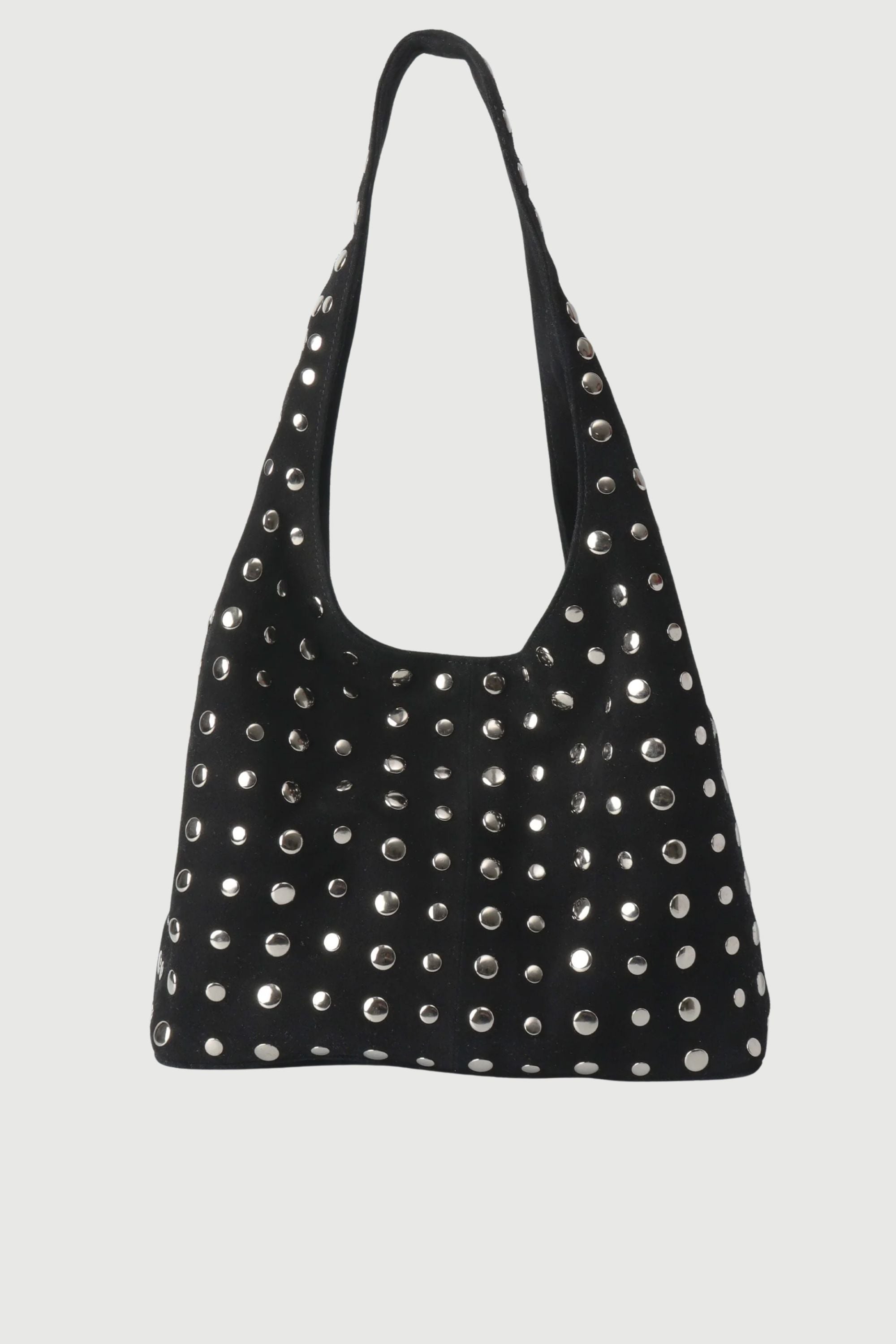 Icon Studded Large in Black Suede