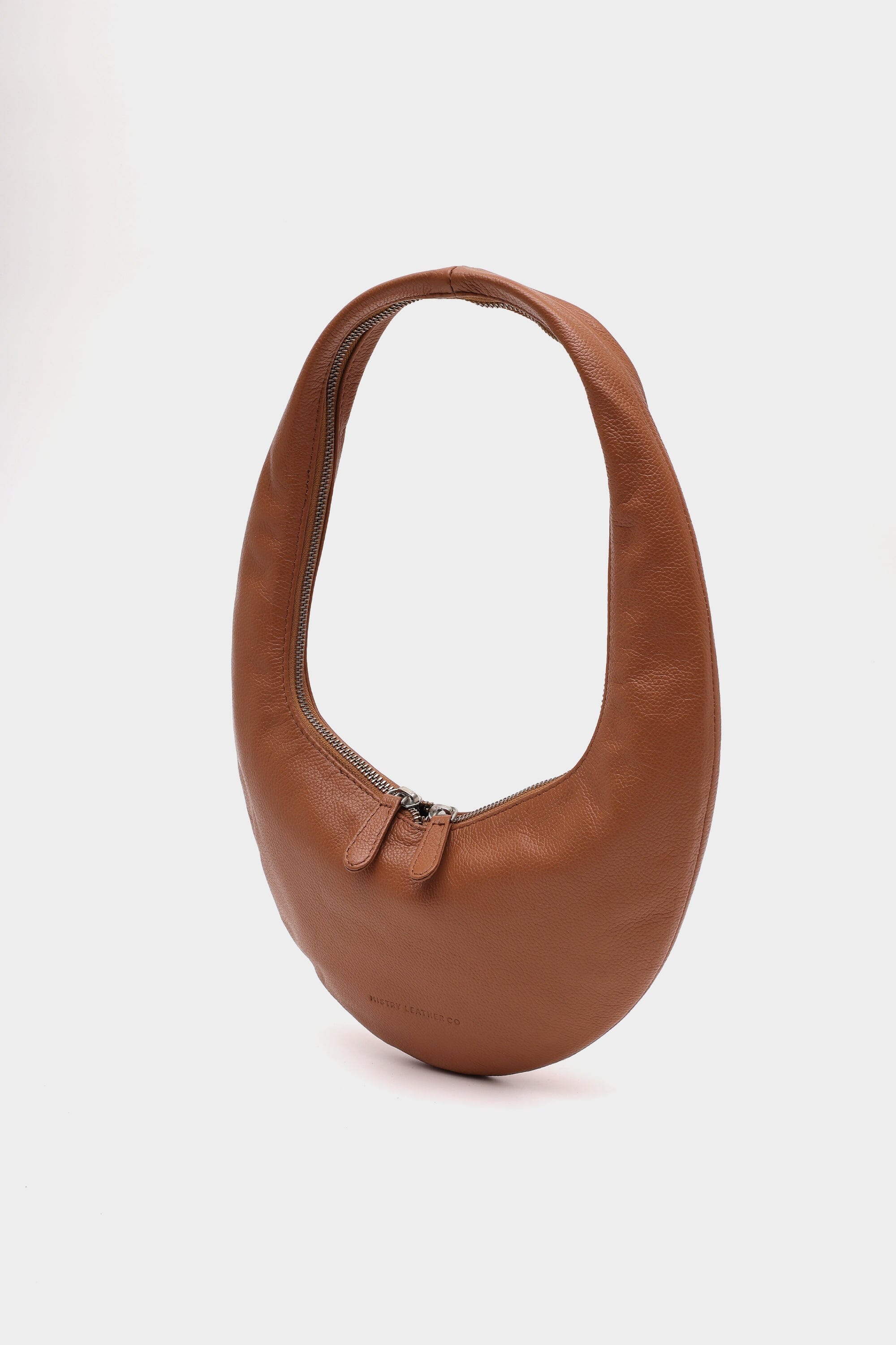 The Sloane bag with Zipper Details in Burnt Sienna