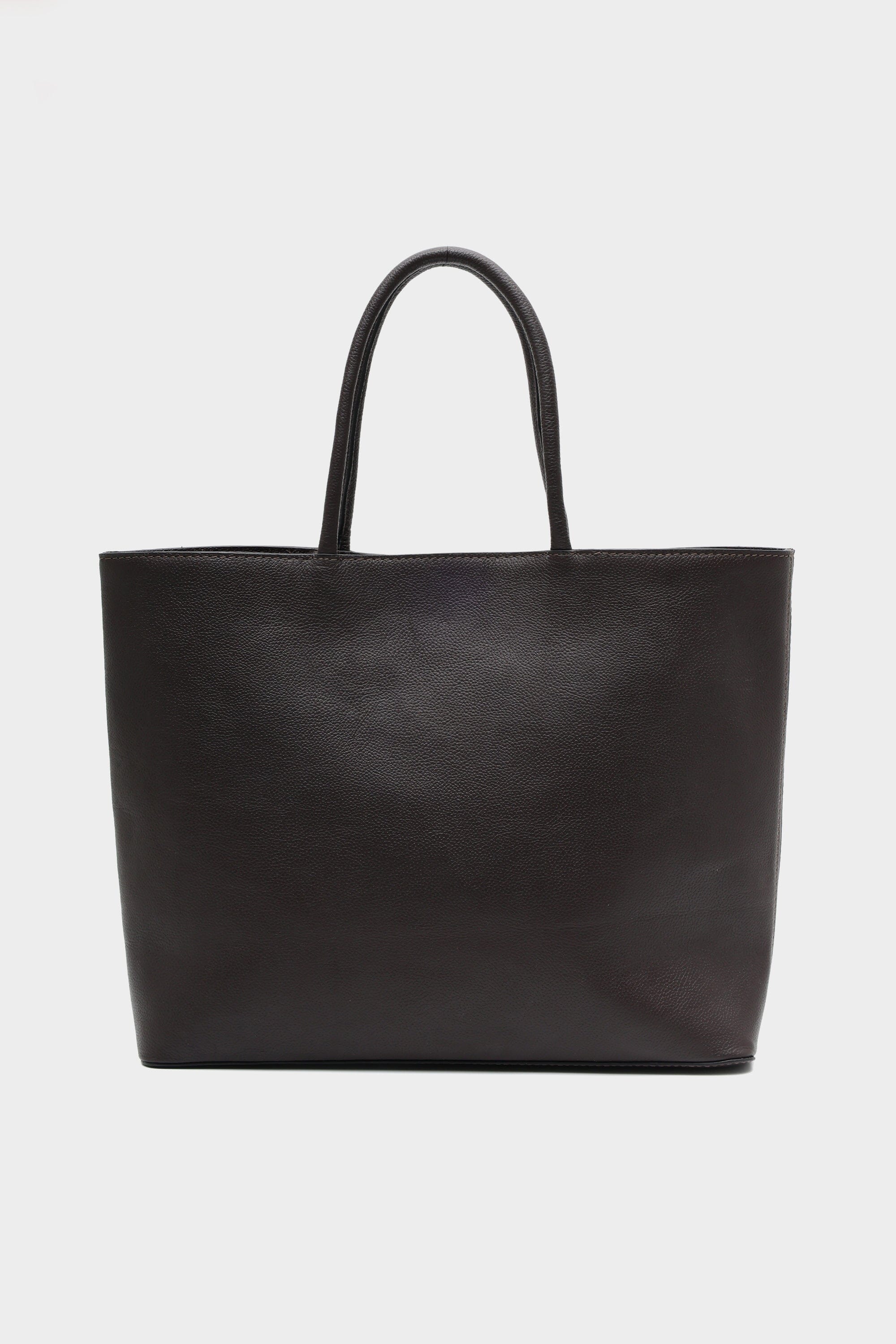 Icon Basic Tote in Brown Leather