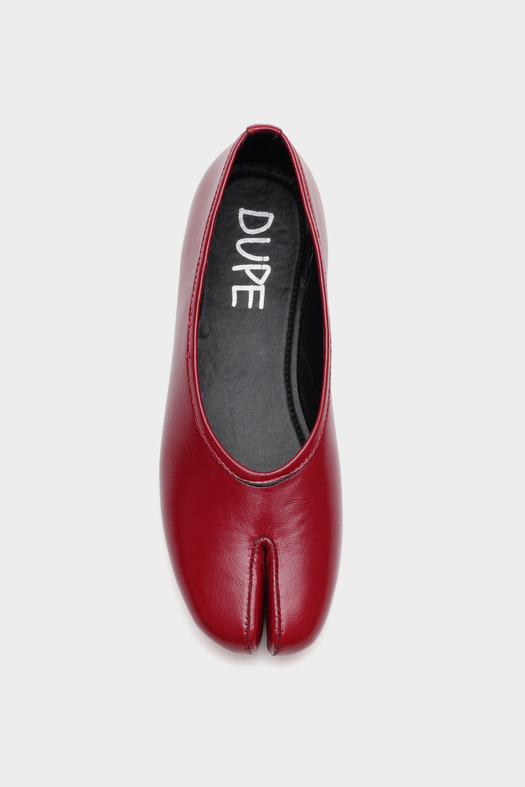 The DUPE in Red Crushed Patent Leather