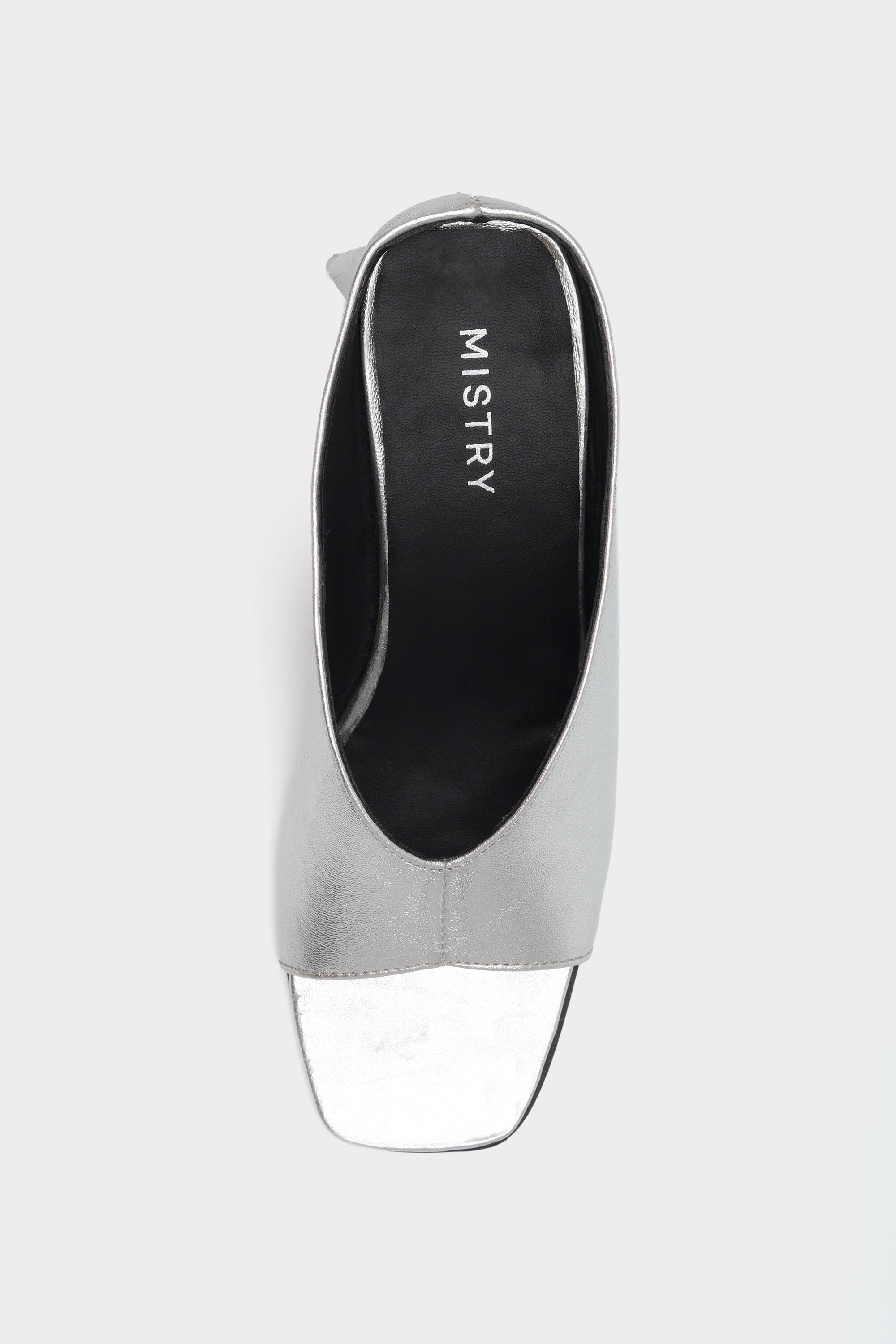Vea Block Heels in Sterling Silver
