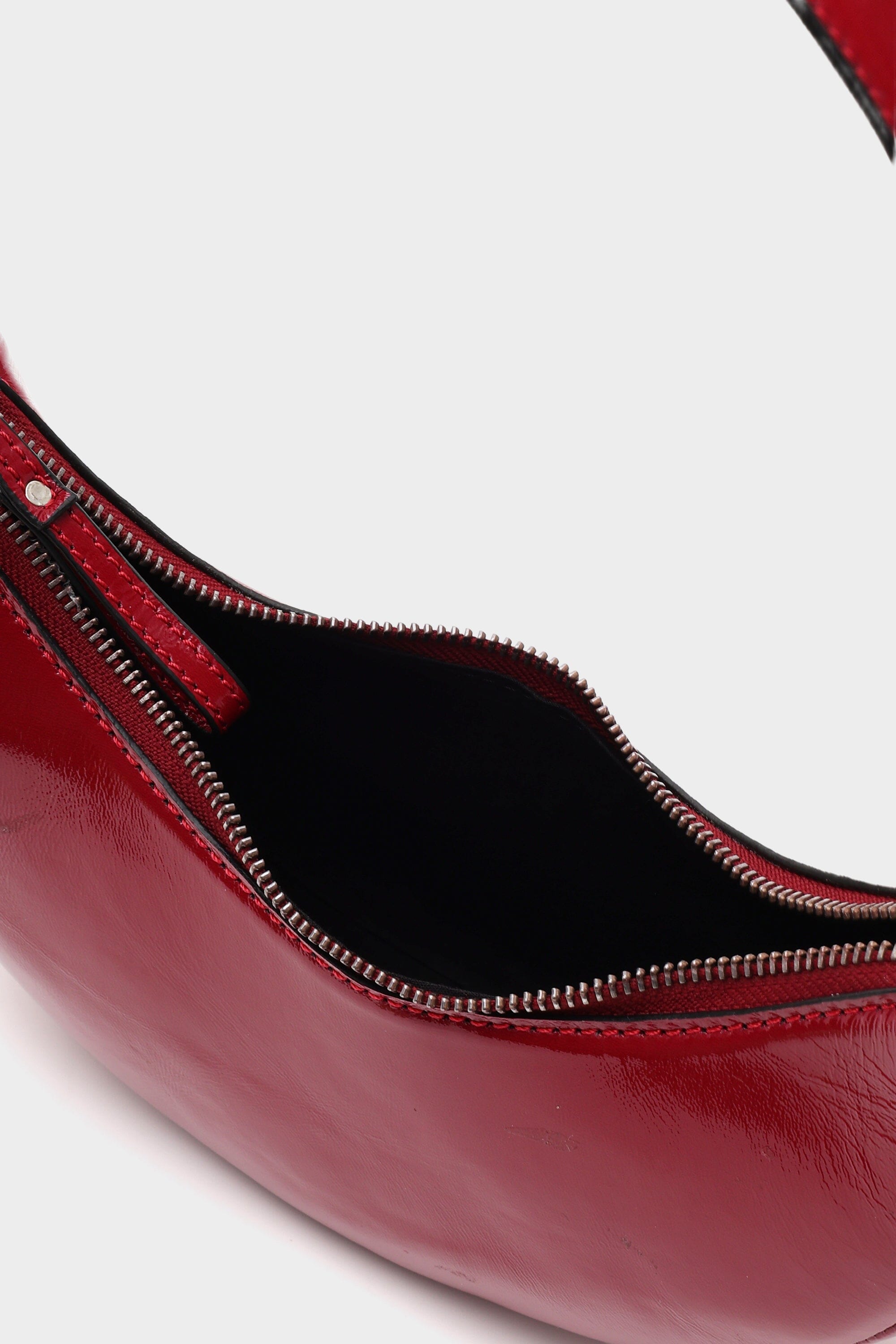 Selena in Red Patent Leather with Bead Embellishments