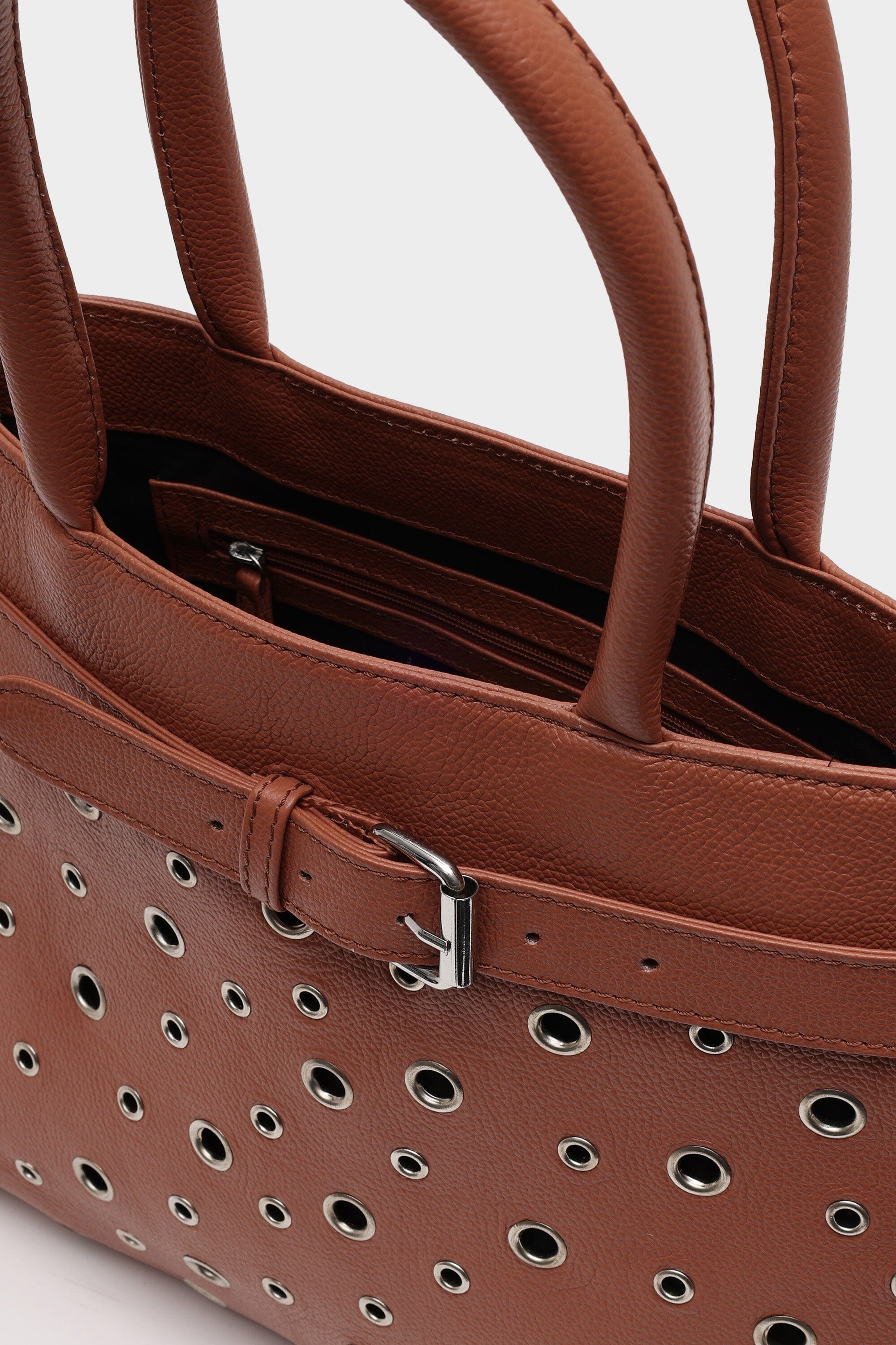 Becky in Pebbled Tan Leather