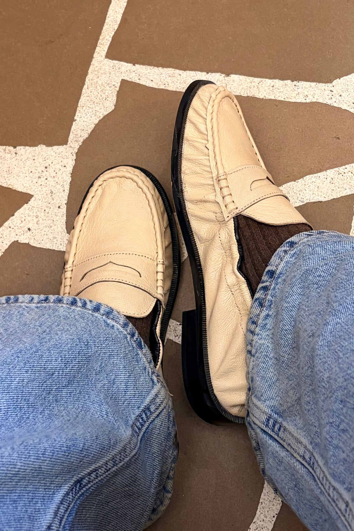 Air-Flex Loafers in Ecru