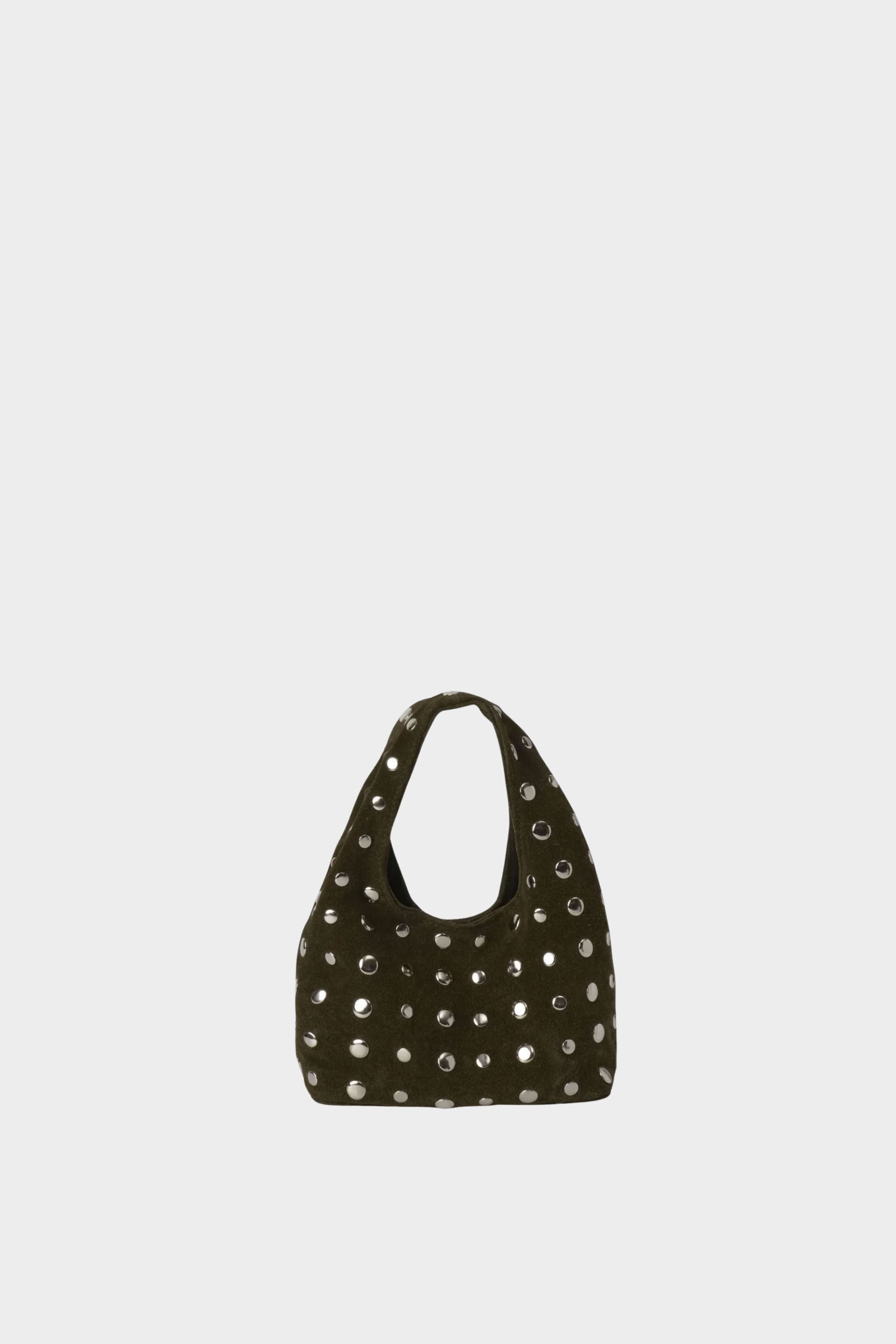 Icon Studded Mini in Olive Green