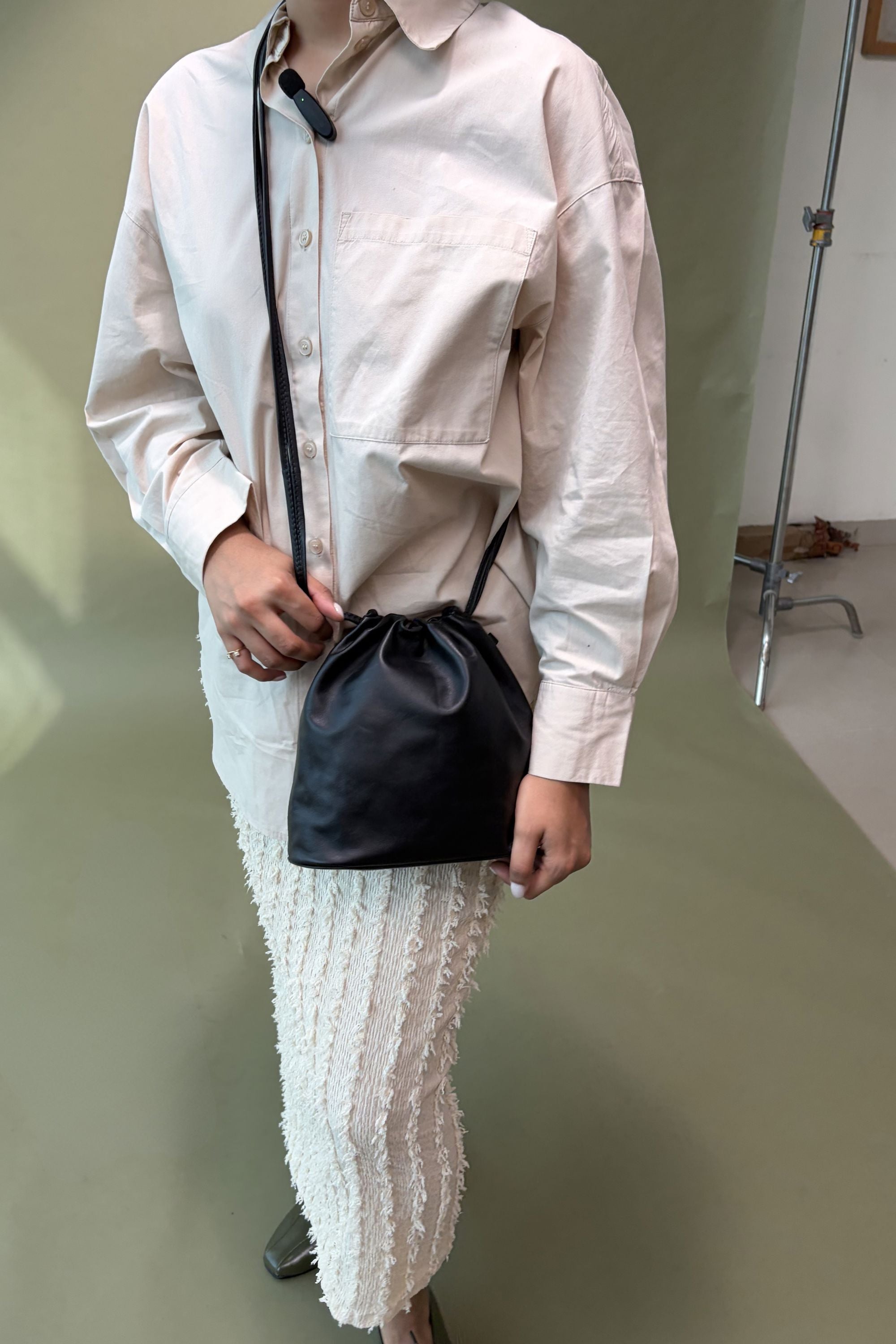 Mistry Dumpling Bag in Black