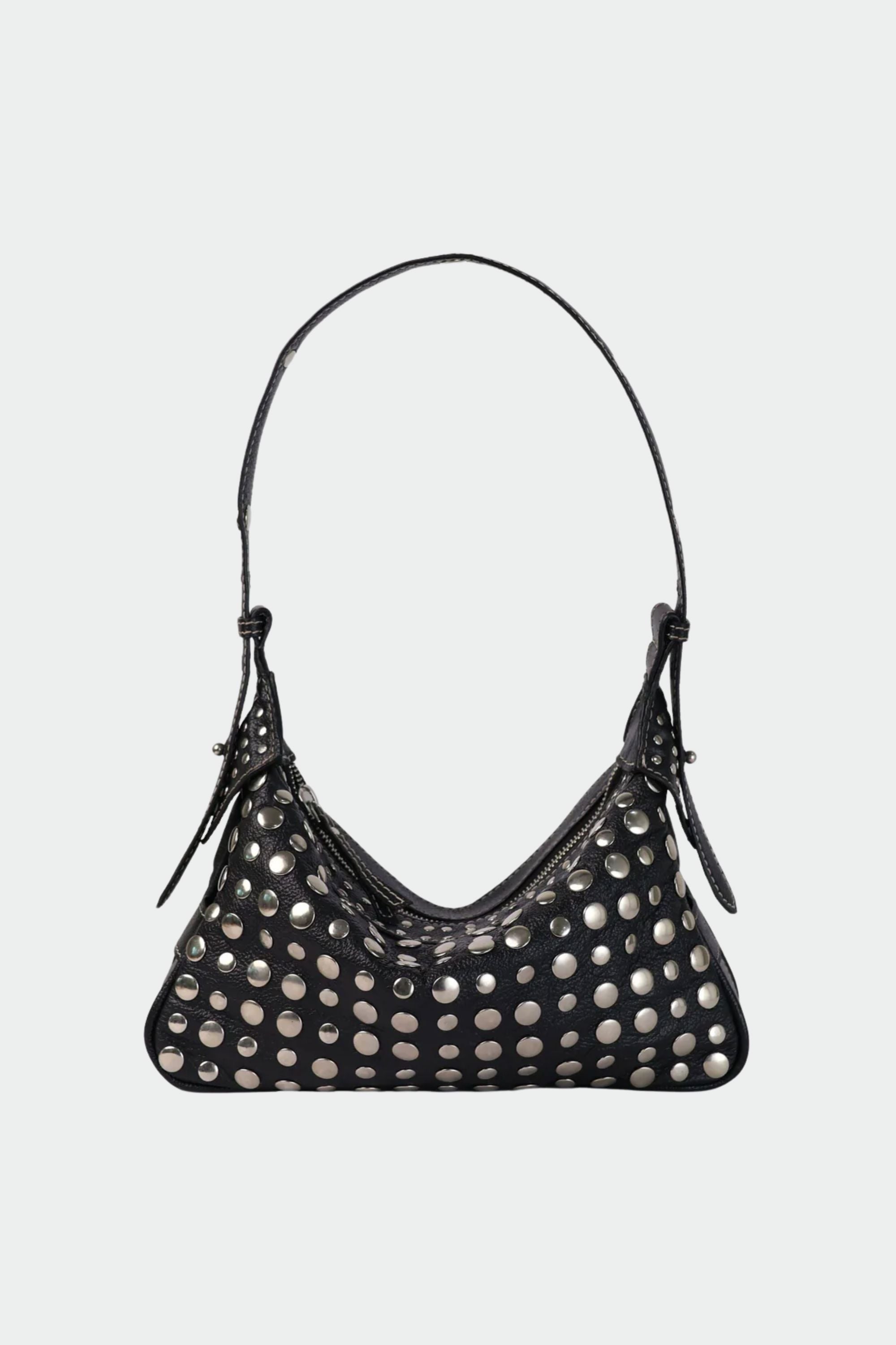 Icon Studded Baguette in Black