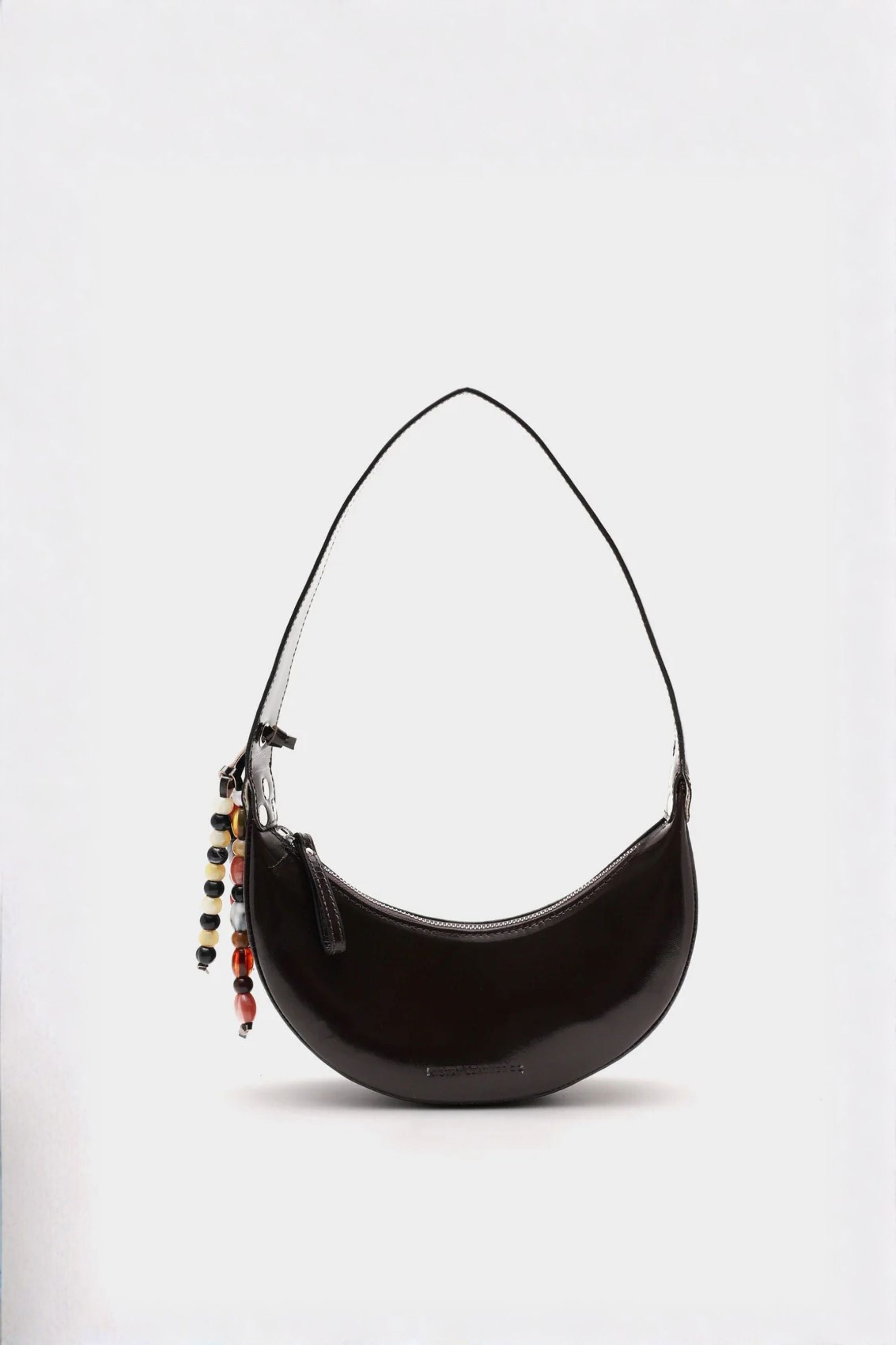 Selena in Brown Patent Leather with Embellishments