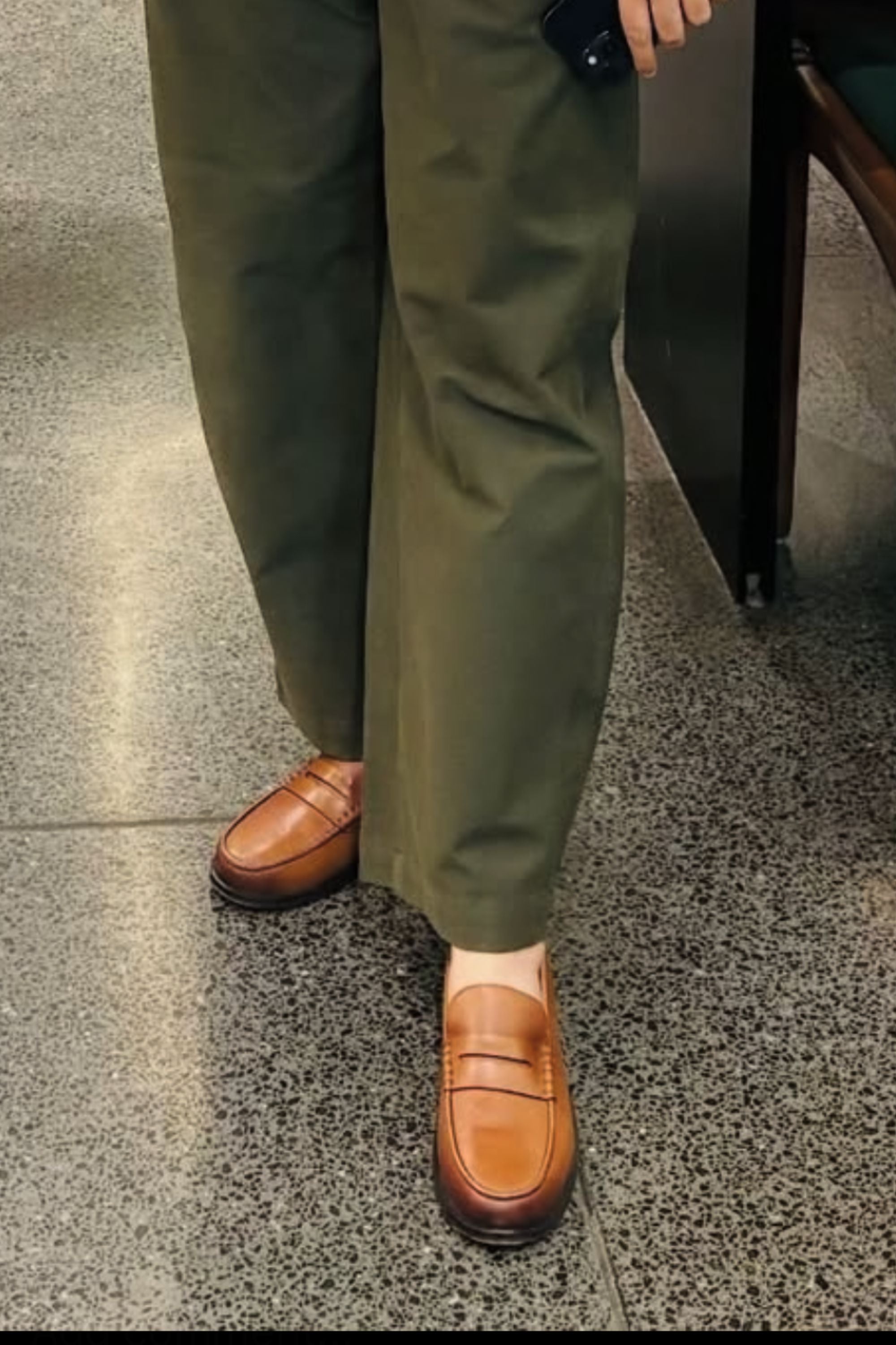 Classic Penny Cut Loafers in Tan