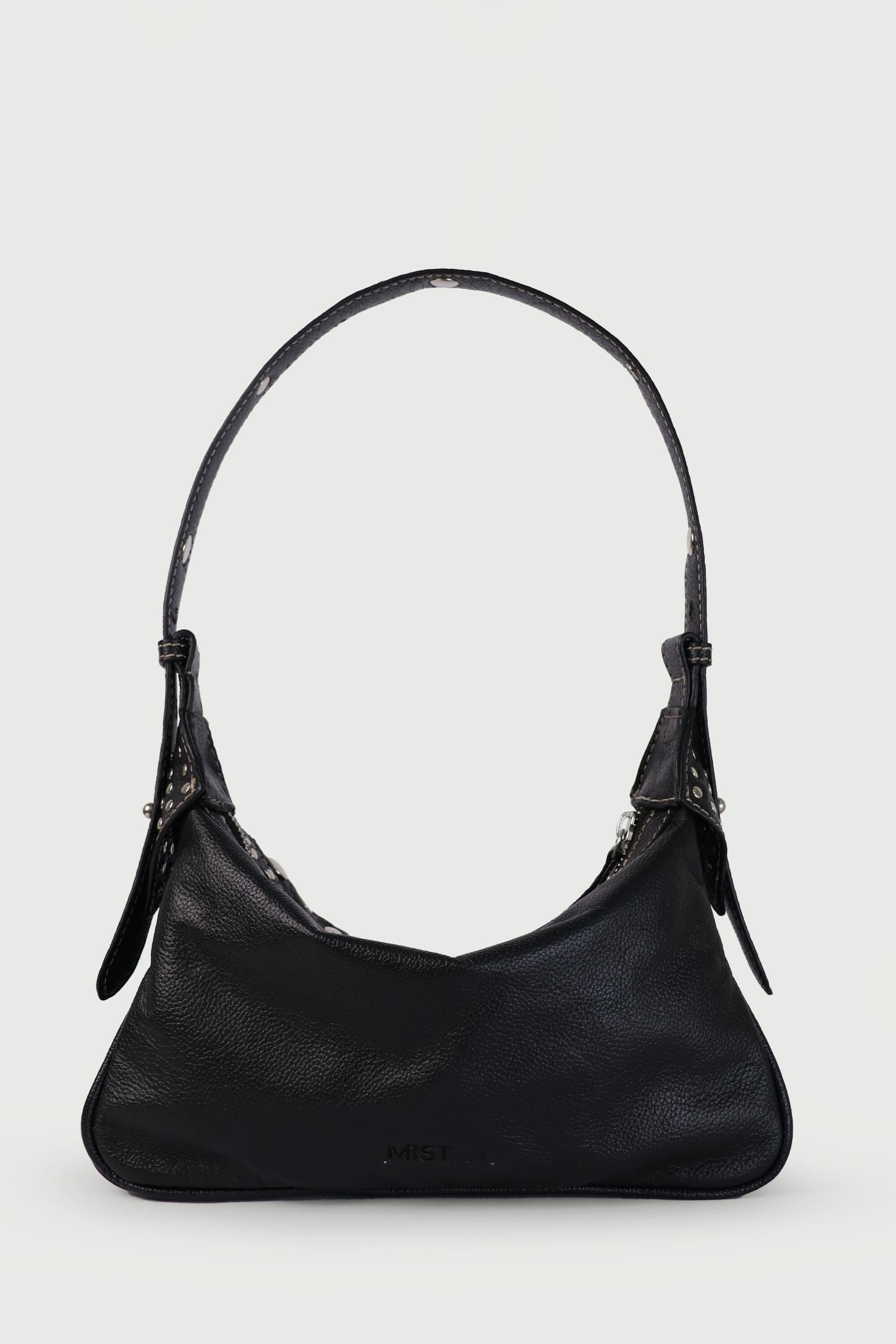 Icon Studded Baguette in Black