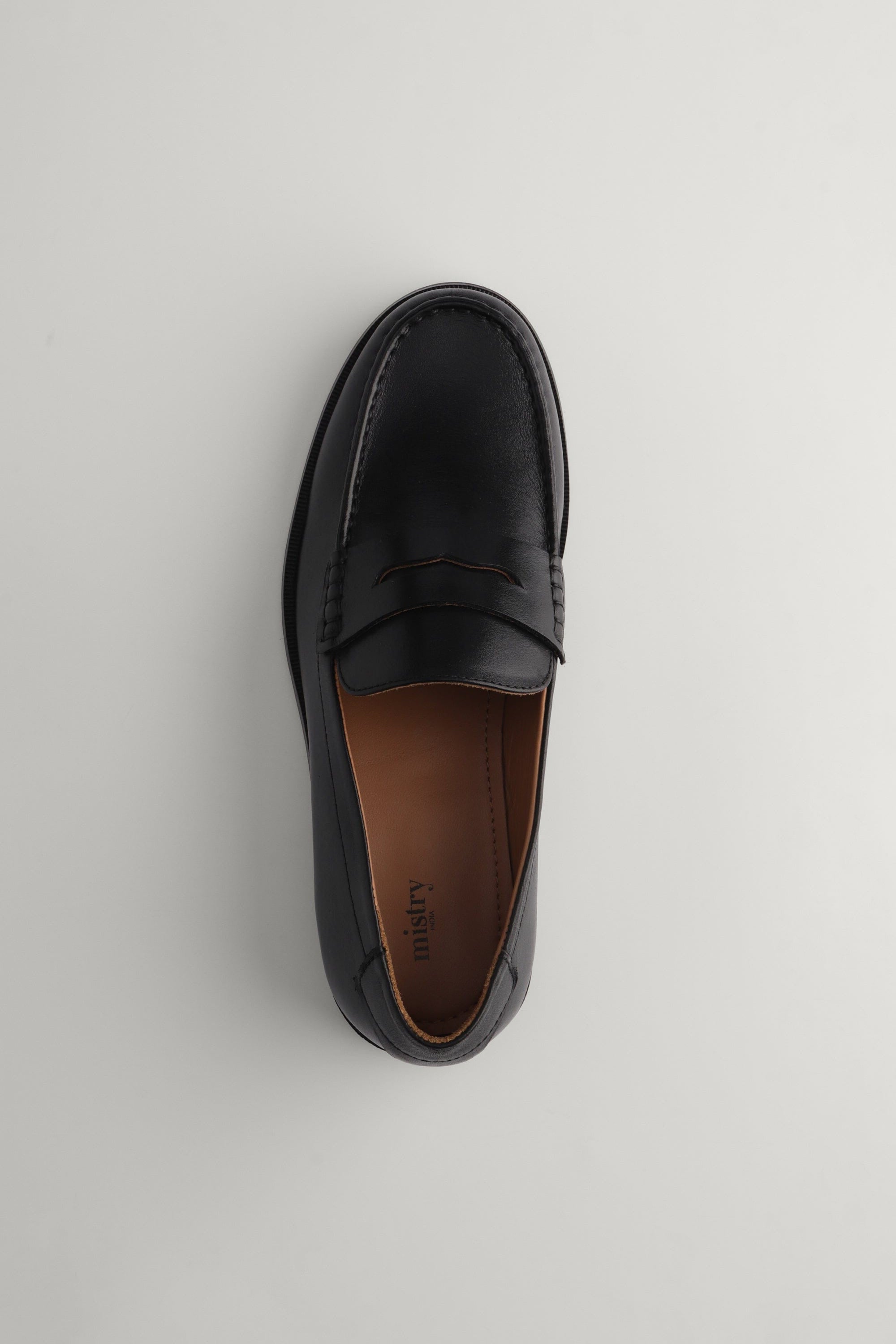 Classic Penny Cut Loafers in Black