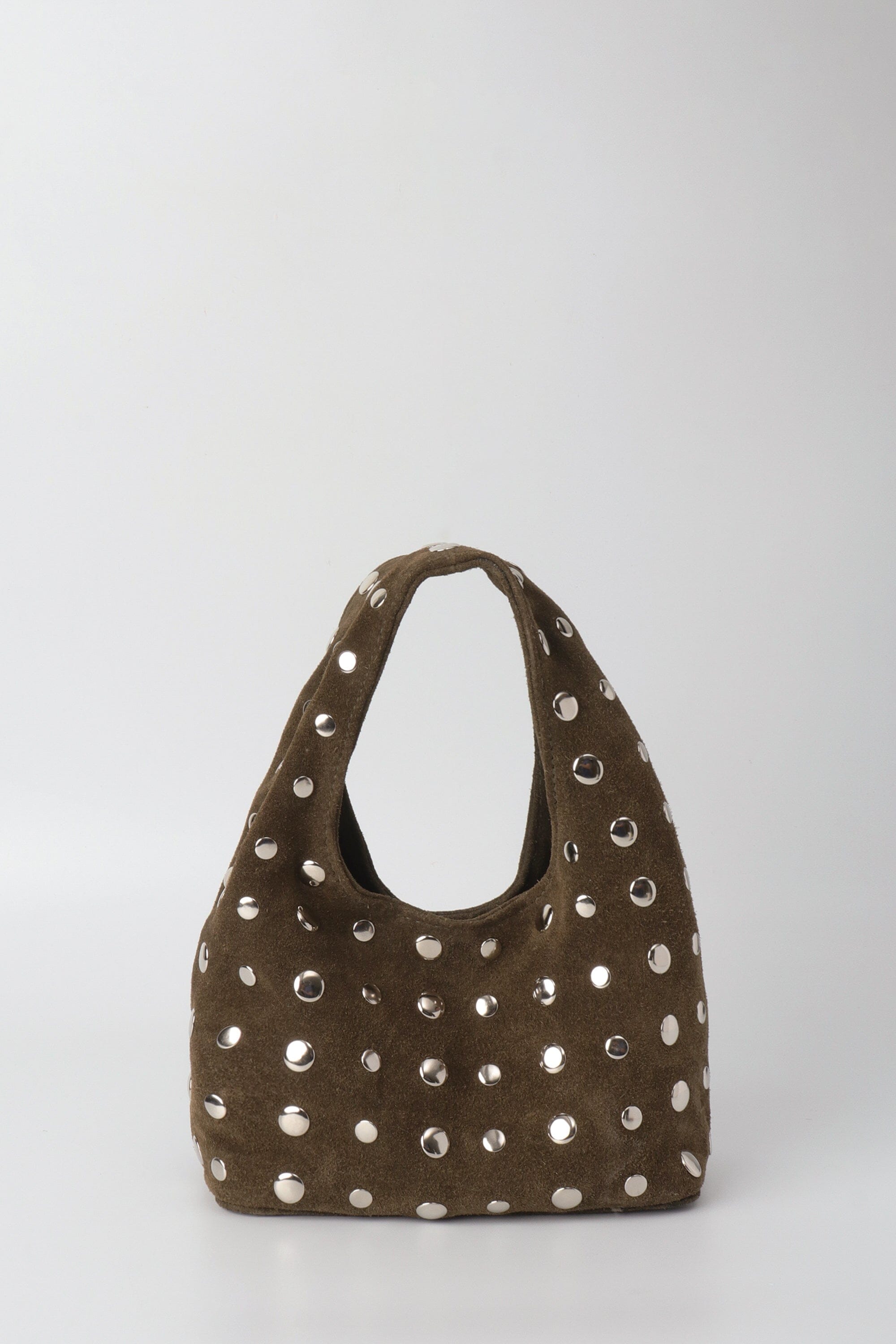 Icon Studded Mini in Olive Green